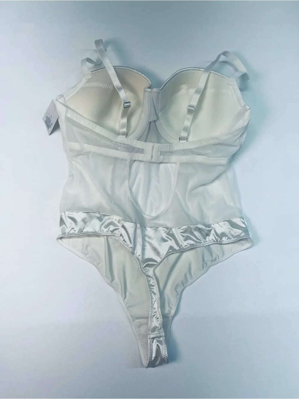 Auden White Bustier-Style Bodysuit